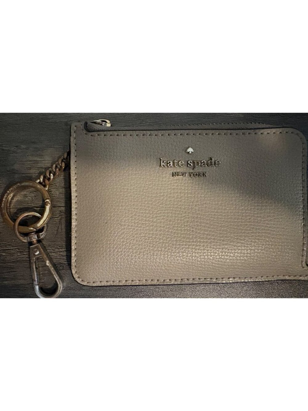 Kate Spade New York Leather Card Holder Keychain Wallet